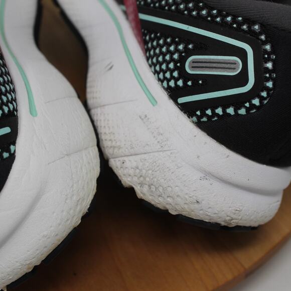 Brooks Shoes Womens 8 Ghost 14 Running Sneakers Black Pink Lace Up Gym Workout - Picture 6 of 10